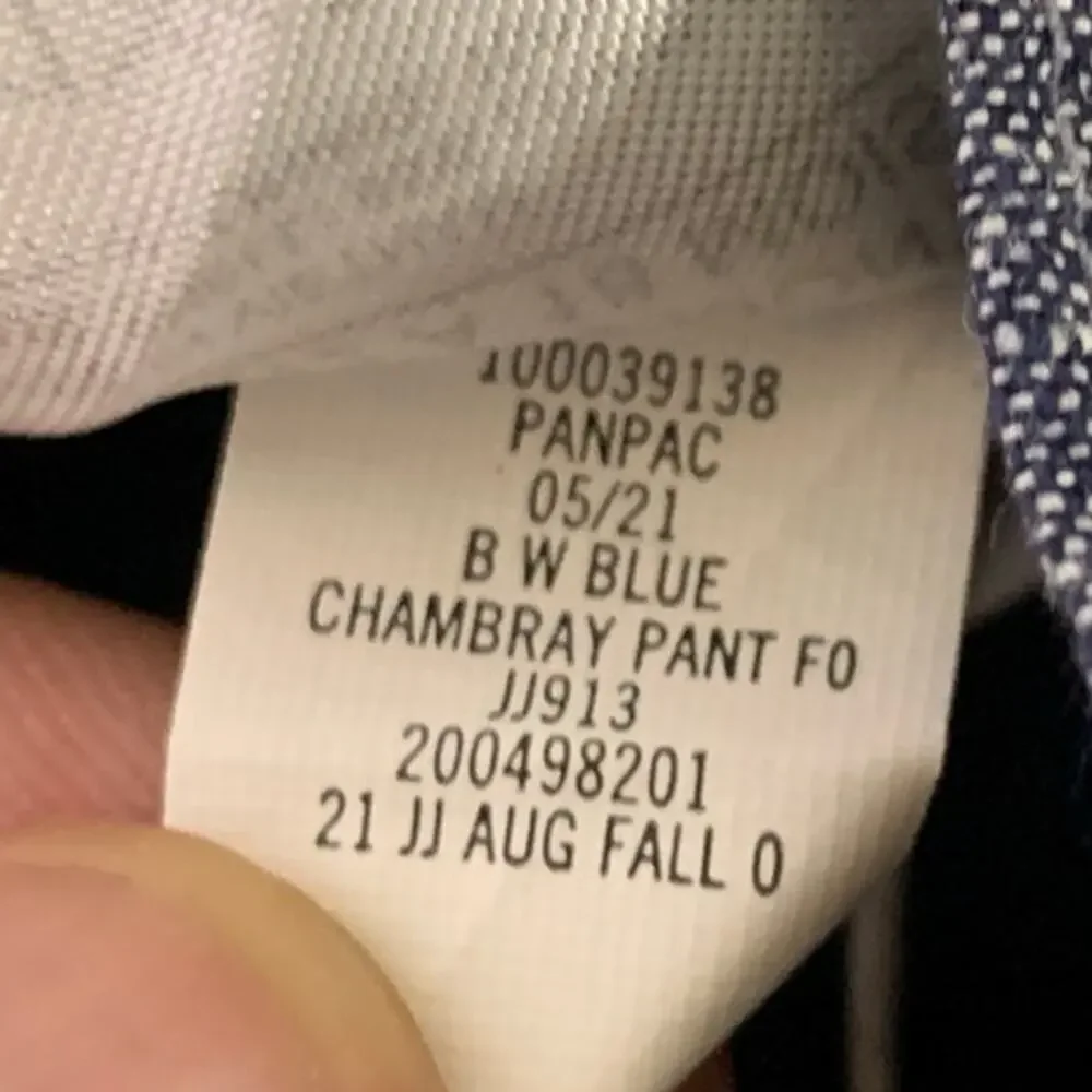 Janie and Jack 12-18 Month NEW Baby Linen Cotton Jogger Navy Gray